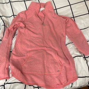 Baby Pink Quarter Zip Victoria’s Secret Sweatshirt